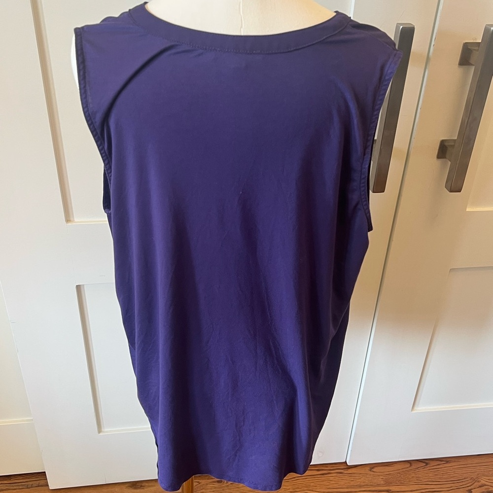 Papermoon Deep Purple Sleeveless Blouse - Picture 2 of 6
